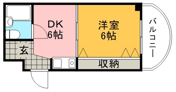 豊中市中桜塚(阪急宝塚線岡町駅)のマンション間取 豊中市中桜塚(阪急宝塚線岡町駅)のマンション間取